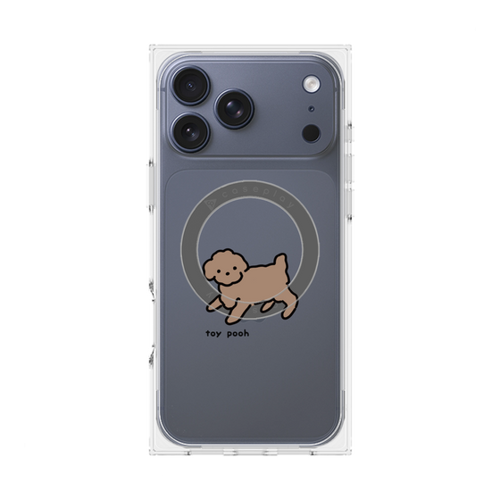 Premium Square Case with MagSafe［ Original - CASEPLAY Dog - Toy Pooh ］