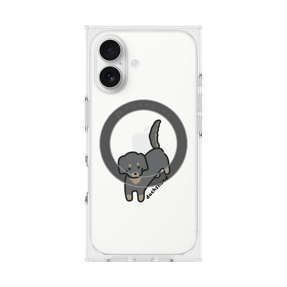 Premium Square Case with MagSafe［ Original - CASEPLAY Dog - Dachshund ］