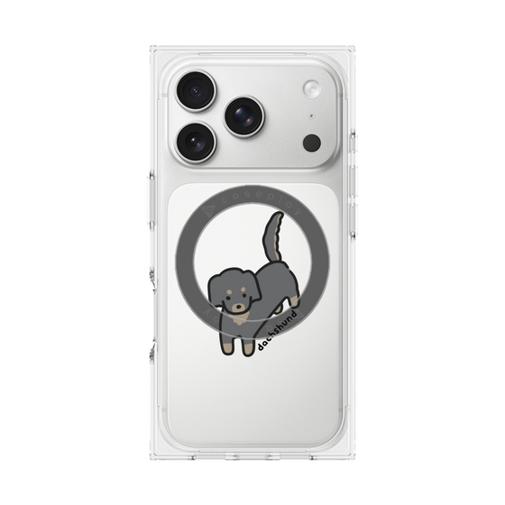 Premium Square Case with MagSafe［ Original - CASEPLAY Dog - Dachshund ］