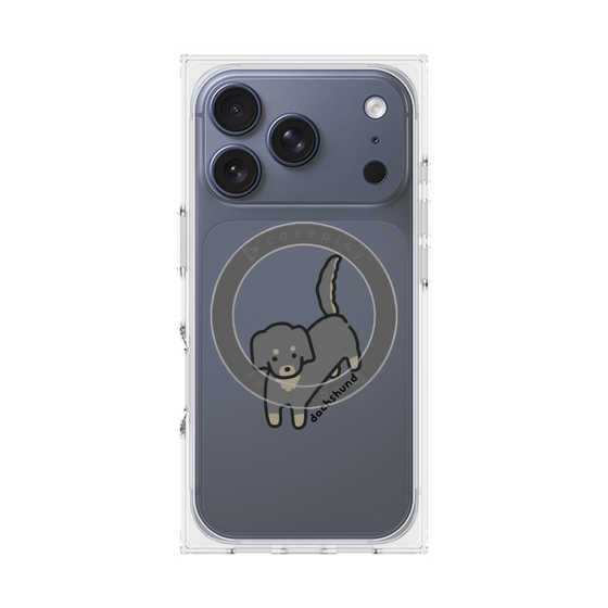 Premium Square Case with MagSafe［ Original - CASEPLAY Dog - Dachshund ］