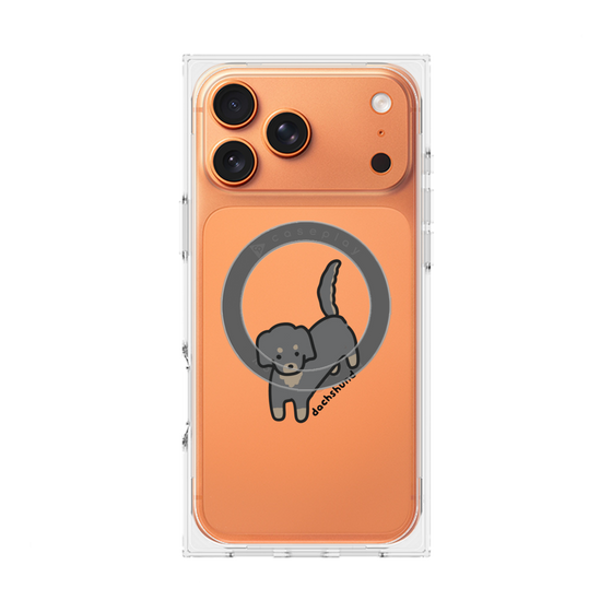 Premium Square Case with MagSafe［ Original - CASEPLAY Dog - Dachshund ］