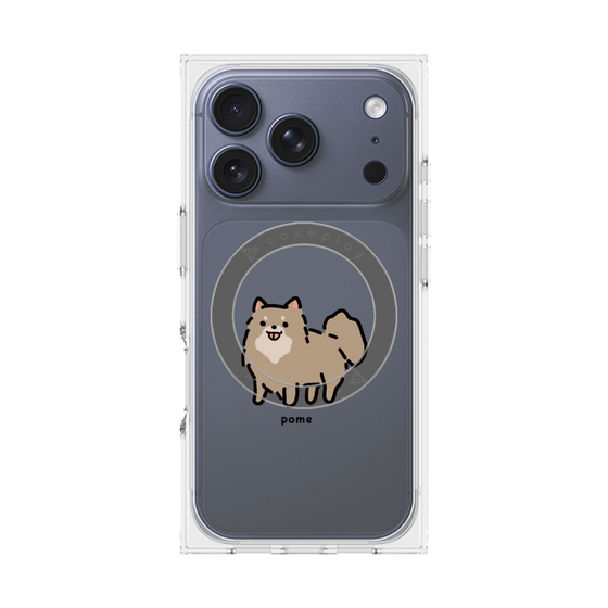 Premium Square Case with MagSafe［ Original - CASEPLAY Dog - Pome ］