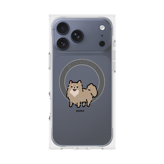Premium Square Case with MagSafe［ Original - CASEPLAY Dog - Pome ］