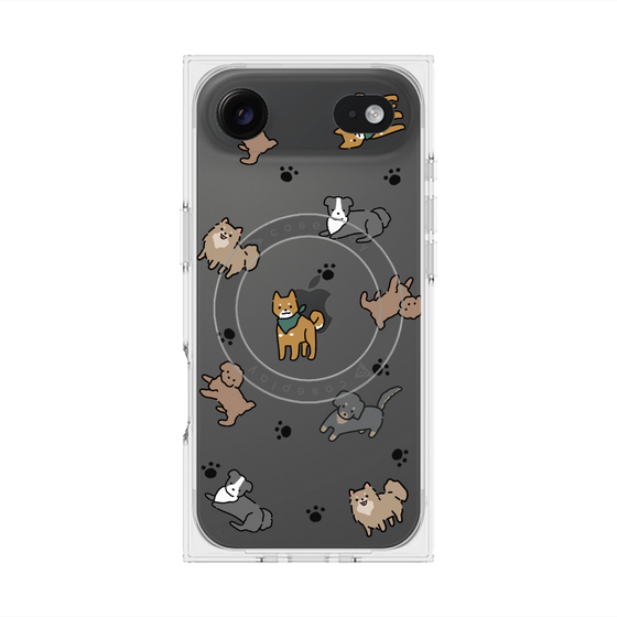 Premium Square Case with MagSafe［ Original - CASEPLAY Dog All-over Pattern - color ］