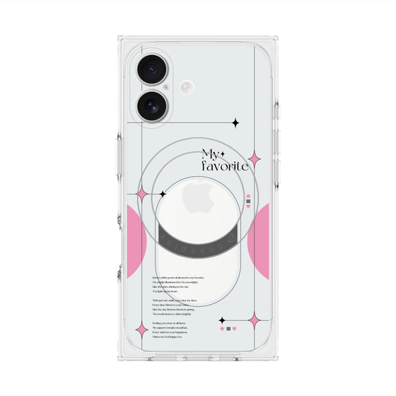 Premium Square Case with MagSafe［ Original - Instax Case - Pink ］