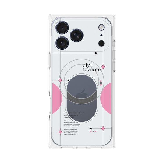 Premium Square Case with MagSafe［ Original - Instax Case - Pink ］