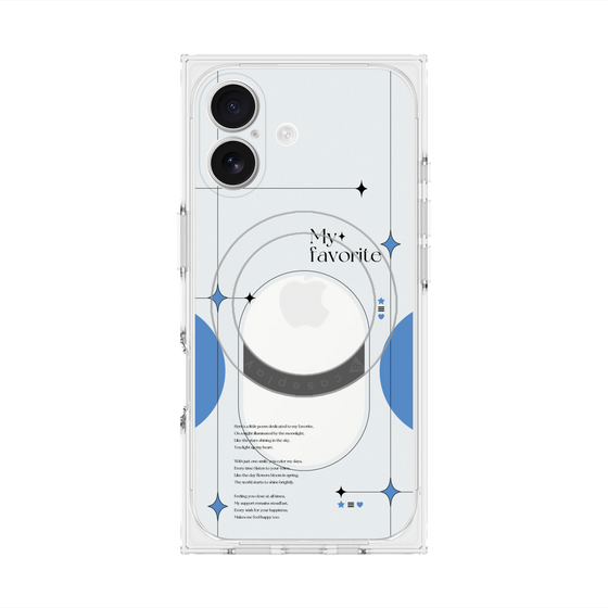 Premium Square Case with MagSafe［ Original - Instax Case - Blue ］