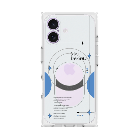 Premium Square Case with MagSafe［ Original - Instax Case - Blue ］