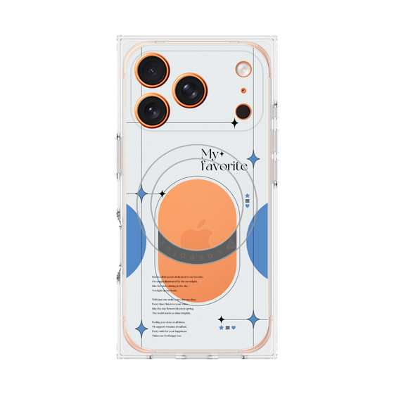 Premium Square Case with MagSafe［ Original - Instax Case - Blue ］