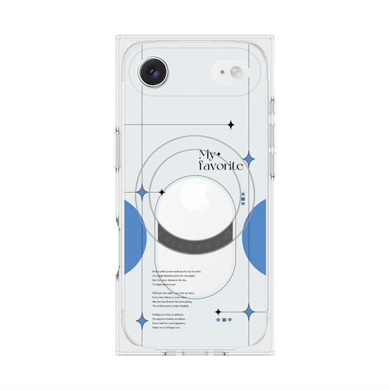 Premium Square Case with MagSafe［ Original - Instax Case - Blue ］