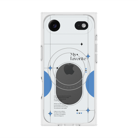 Premium Square Case with MagSafe［ Original - Instax Case - Blue ］