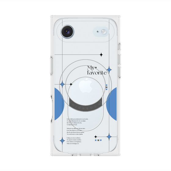 Premium Square Case with MagSafe［ Original - Instax Case - Blue ］