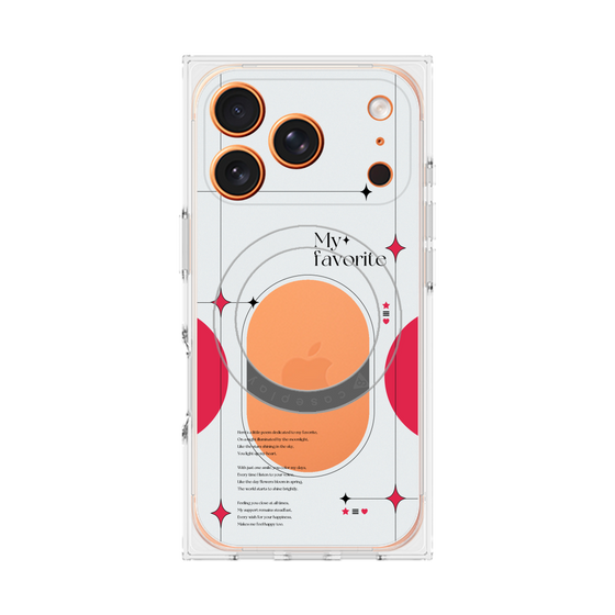 Premium Square Case with MagSafe［ Original - Instax Case - Red ］