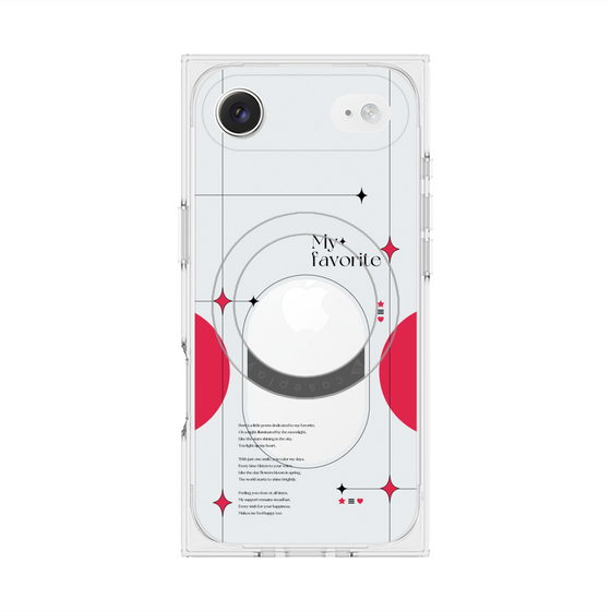 Premium Square Case with MagSafe［ Original - Instax Case - Red ］