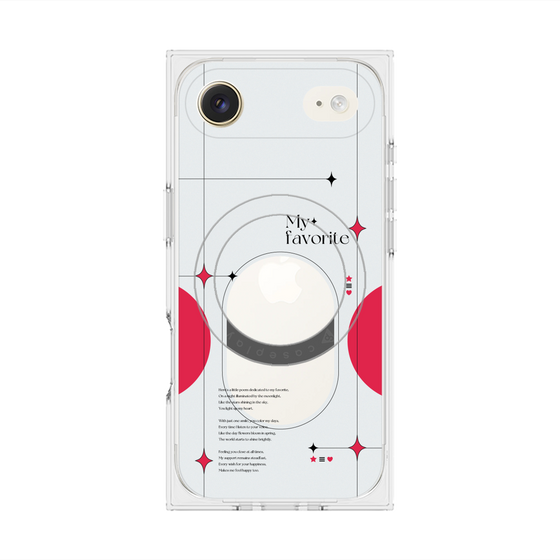 Premium Square Case with MagSafe［ Original - Instax Case - Red ］