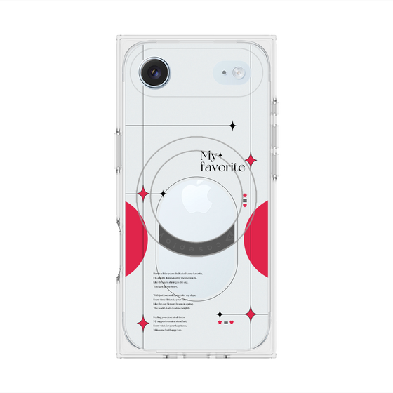 Premium Square Case with MagSafe［ Original - Instax Case - Red ］