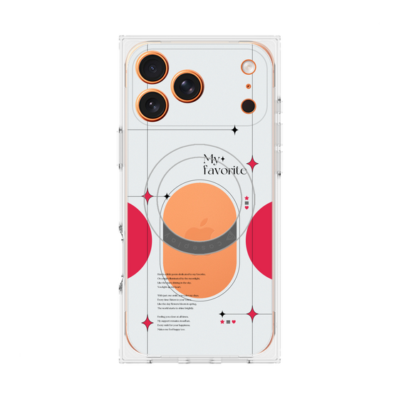 Premium Square Case with MagSafe［ Original - Instax Case - Red ］