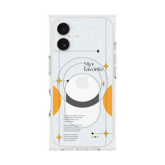 Premium Square Case with MagSafe［ Original - Instax Case - Orange ］