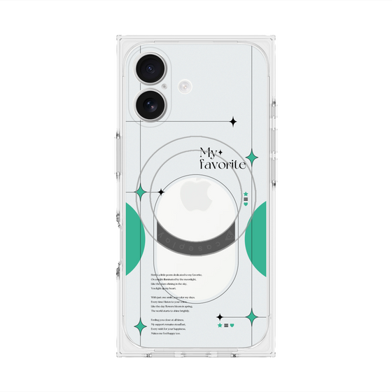 Premium Square Case with MagSafe［ Original - Instax Case - Green ］