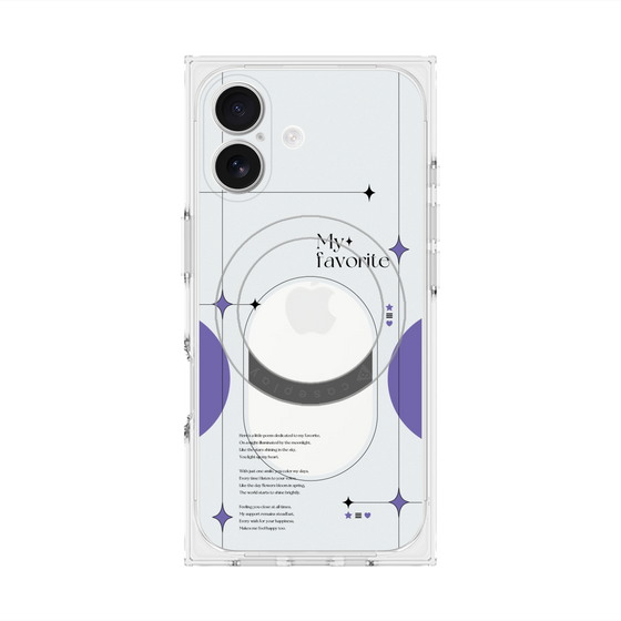 Premium Square Case with MagSafe［ Original - Instax Case - Purple ］