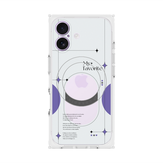 Premium Square Case with MagSafe［ Original - Instax Case - Purple ］