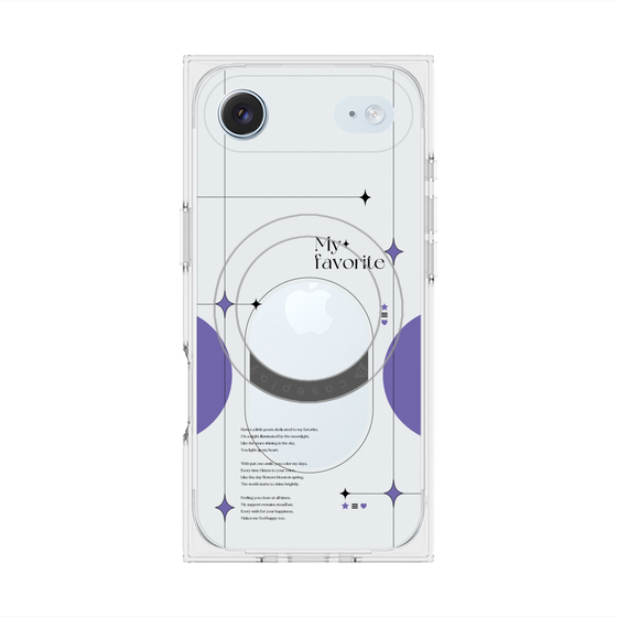 Premium Square Case with MagSafe［ Original - Instax Case - Purple ］