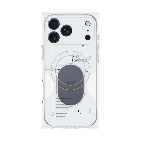 Premium Square Case with MagSafe［ Original - Instax Case - White ］