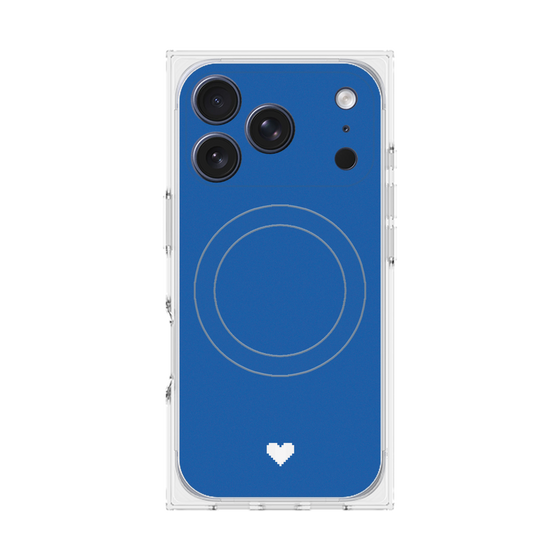 Premium Square Case with MagSafe［ Original - Favorite Color Heart - Blue ］