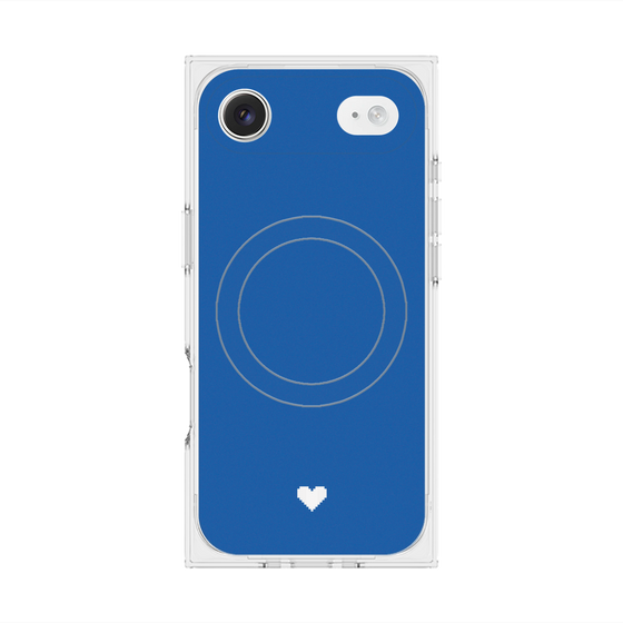 Premium Square Case with MagSafe［ Original - Favorite Color Heart - Blue ］