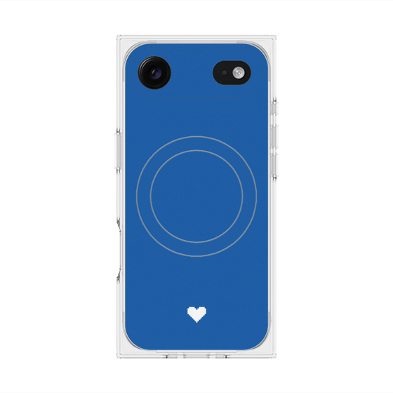 Premium Square Case with MagSafe［ Original - Favorite Color Heart - Blue ］