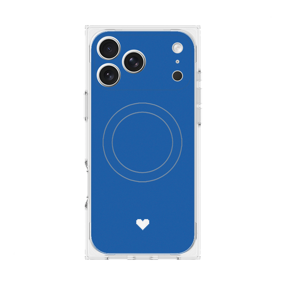 Premium Square Case with MagSafe［ Original - Favorite Color Heart - Blue ］