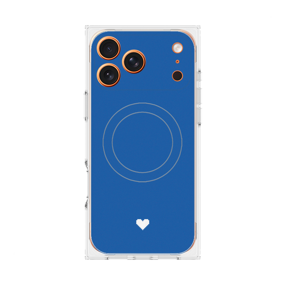 Premium Square Case with MagSafe［ Original - Favorite Color Heart - Blue ］