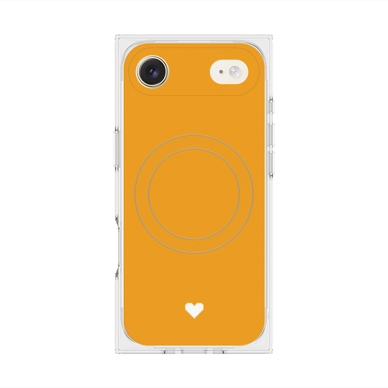 Premium Square Case with MagSafe［ Original - Favorite Color Heart - Orange ］