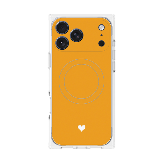 Premium Square Case with MagSafe［ Original - Favorite Color Heart - Orange ］