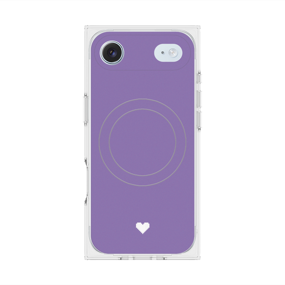 Premium Square Case with MagSafe［ Original - Favorite Color Heart - Purple ］