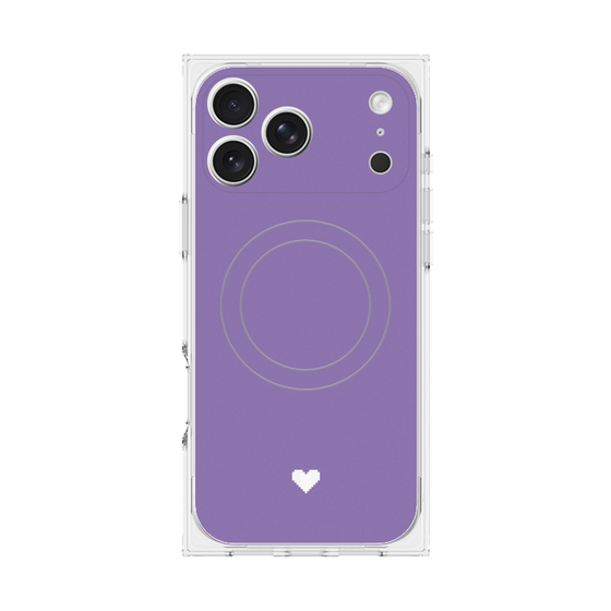 Premium Square Case with MagSafe［ Original - Favorite Color Heart - Purple ］