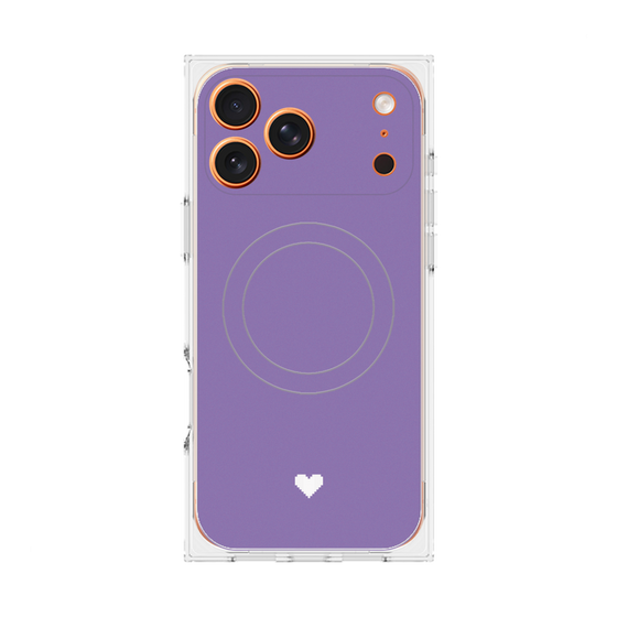 Premium Square Case with MagSafe［ Original - Favorite Color Heart - Purple ］