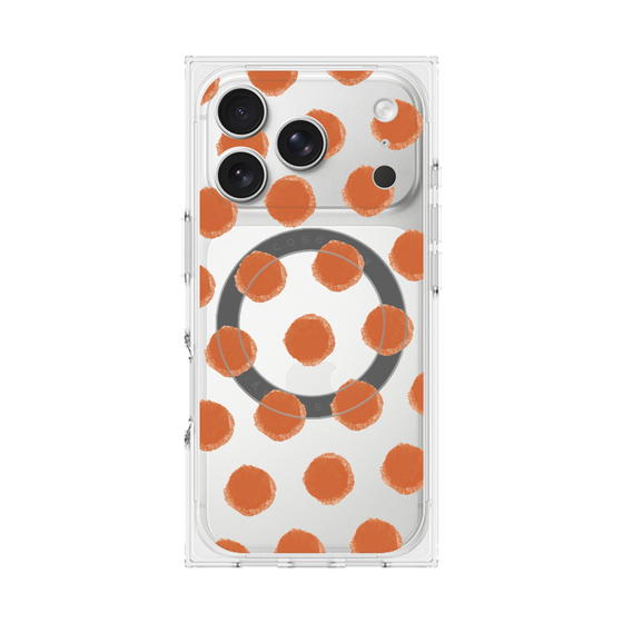 Premium Square Case with MagSafe［ Original - Favorite Color Polka Dots - Red ］