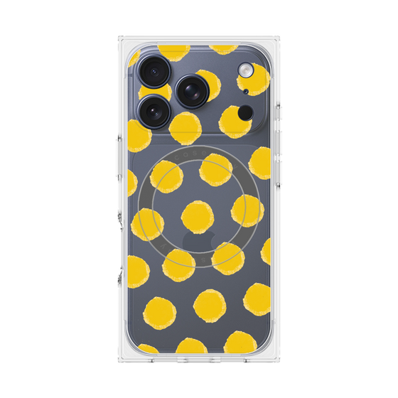 Premium Square Case with MagSafe［ Original - Favorite Color Polka Dots - Yellow ］