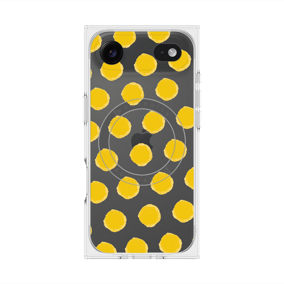 Premium Square Case with MagSafe［ Original - Favorite Color Polka Dots - Yellow ］