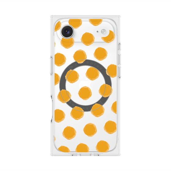 Premium Square Case with MagSafe［ Original - Favorite Color Polka Dots - Orange ］