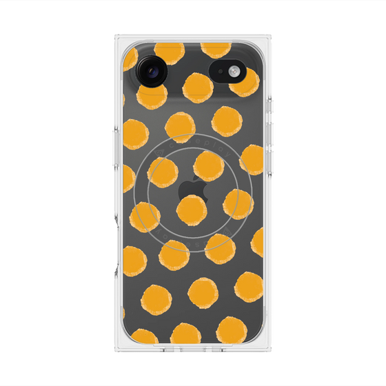 Premium Square Case with MagSafe［ Original - Favorite Color Polka Dots - Orange ］