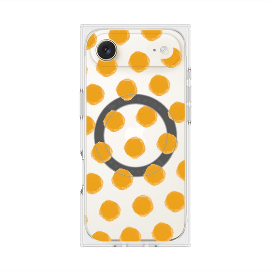 Premium Square Case with MagSafe［ Original - Favorite Color Polka Dots - Orange ］