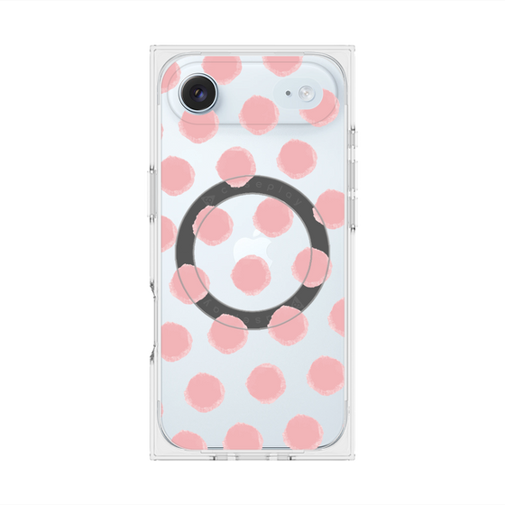 Premium Square Case with MagSafe［ Original - Favorite Color Polka Dots - Pink ］