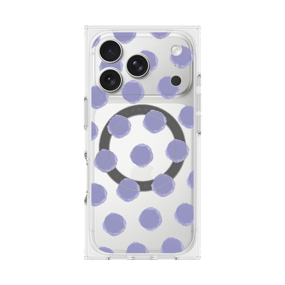Premium Square Case with MagSafe［ Original - Favorite Color Polka Dots - Purple ］