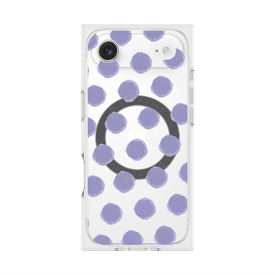 Premium Square Case with MagSafe［ Original - Favorite Color Polka Dots - Purple ］
