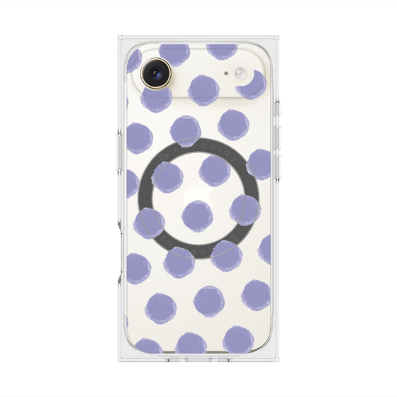 Premium Square Case with MagSafe［ Original - Favorite Color Polka Dots - Purple ］