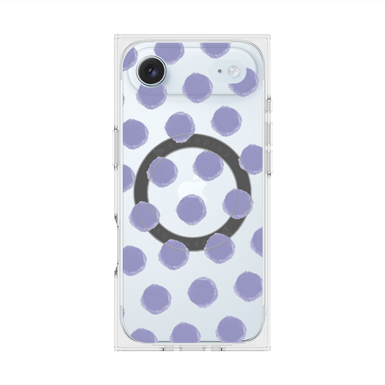 Premium Square Case with MagSafe［ Original - Favorite Color Polka Dots - Purple ］