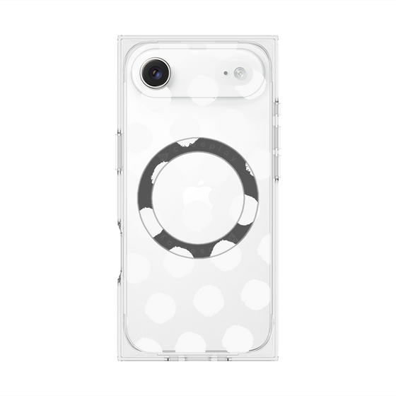 Premium Square Case with MagSafe［ Original - Favorite Color Polka Dots - White ］