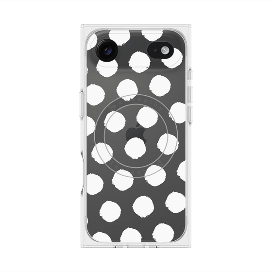 Premium Square Case with MagSafe［ Original - Favorite Color Polka Dots - White ］